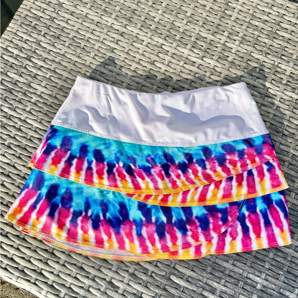Lucky in Love Multicolor Tie-Dye Skort